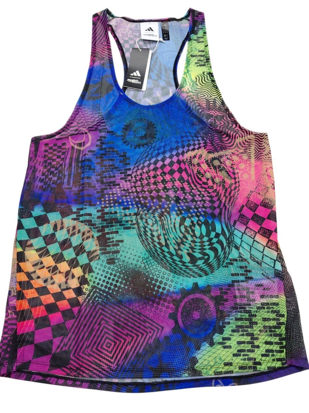 Adidas X Jeremy Scott Mesh Tank Top Psychedelic 90s Maximalist JL7624 Men Medium